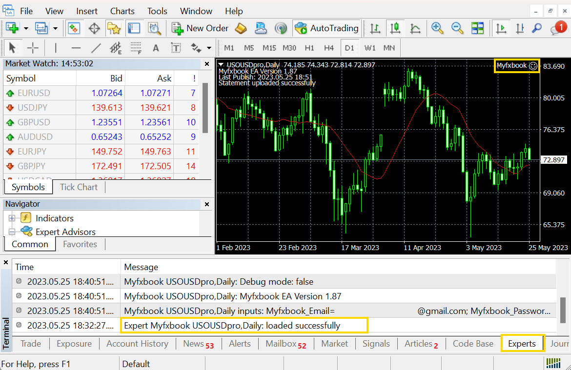 เชื่อม Myfxbook กับ MT4 ขั้นตอนที่ 7