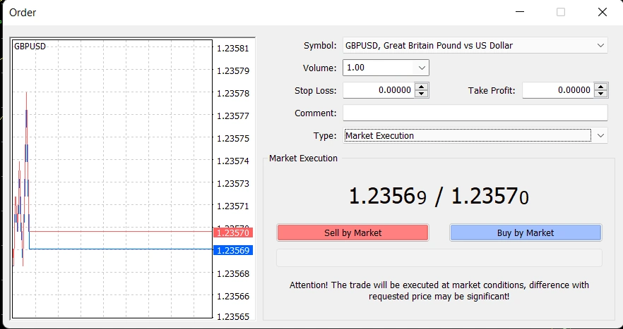 1 วิธีส่งคำสั่ง BUY Sell