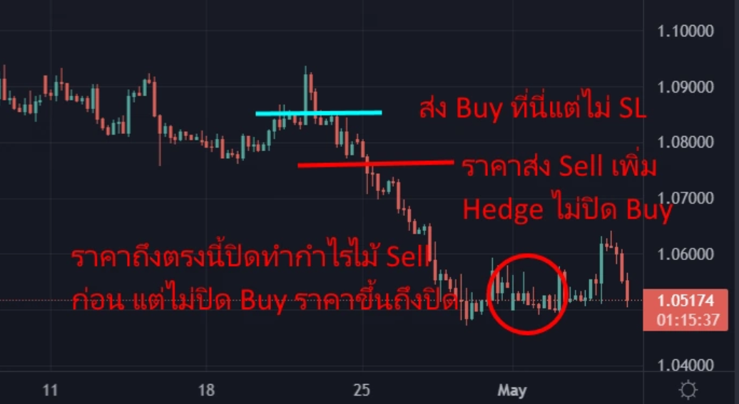 การ Hedge เพื่อแก้ไม้ขาดทุน Forex