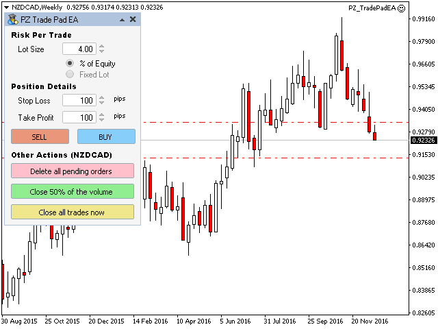 1 Trade Pad EA