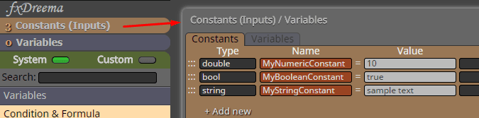 constants set