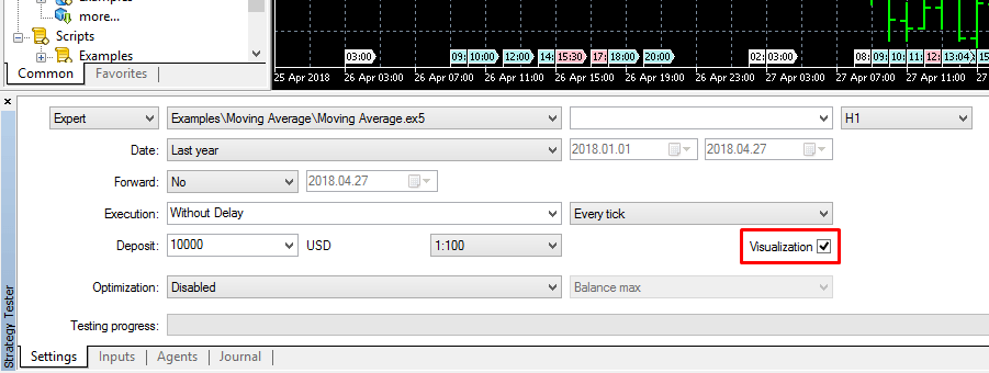 การทดสอบ EA Back Test