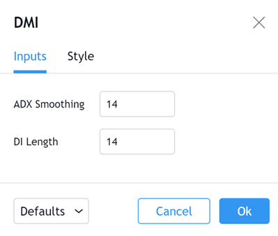 ADX Indicator วิธีใช้ DMI ใน TradingView