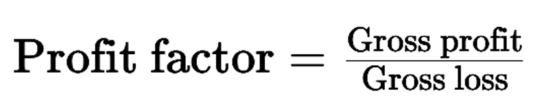 2 สูตรการคำนวณ Profit factor