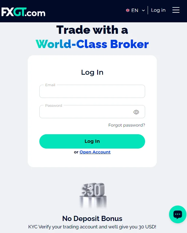 FXGT login