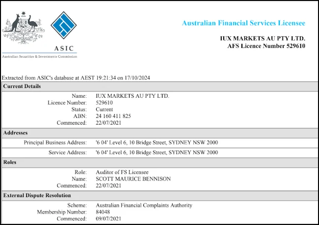 IUX ASIC IUX ASIC