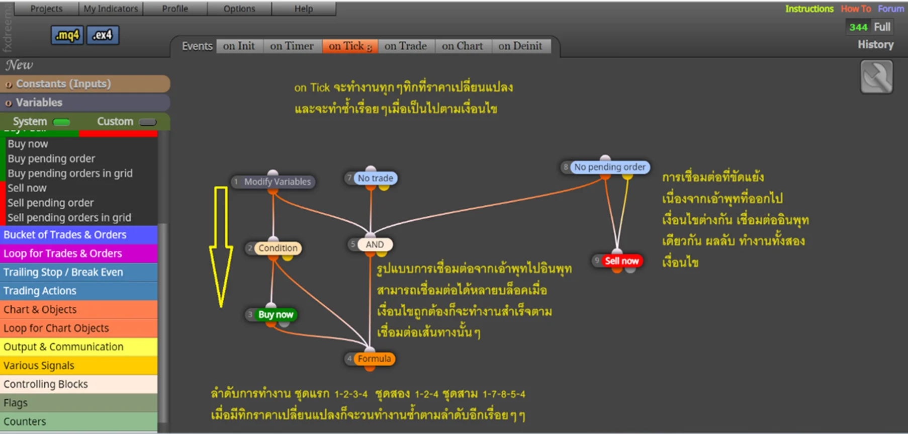 การเชื่อม Block การเชื่อม Block