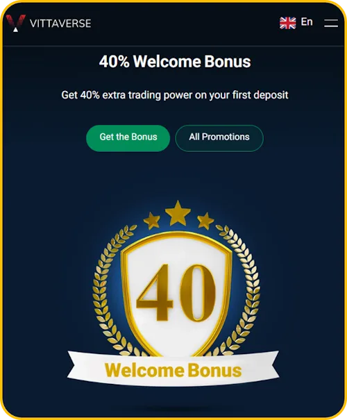 โบรกเกอร์ Vittaverse โบนัสเงินฝาก 40% โบรกเกอร์ Vittaverse โบนัสเงินฝาก 40%