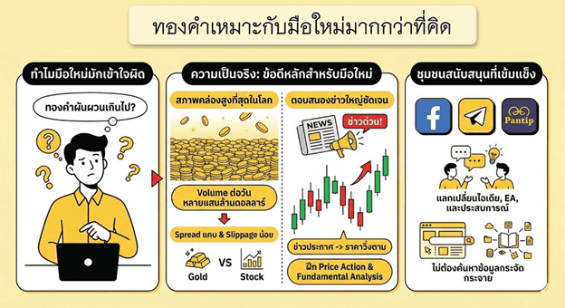ทองคำเหมาะกับมือใหม่มากกว่าที่คิด ทองคำเหมาะกับมือใหม่มากกว่าที่คิด