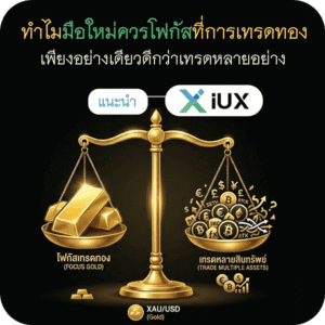 ทำไมมือใหม่ควรโฟกัสที่การเทรดทองเพียงอย่างเดียวดีกว่าเทรดหลายอย่าง (1)