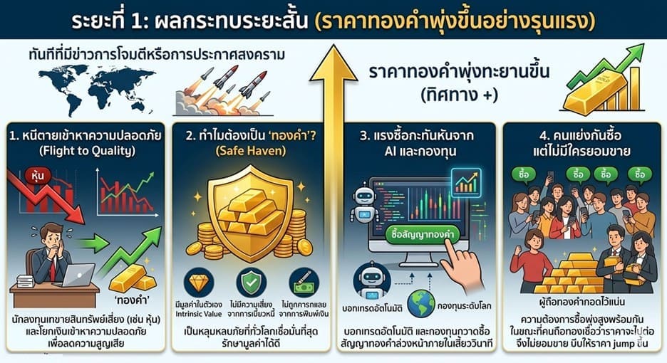 ระยะที่ 1 ผลกระทบระยะสั้น